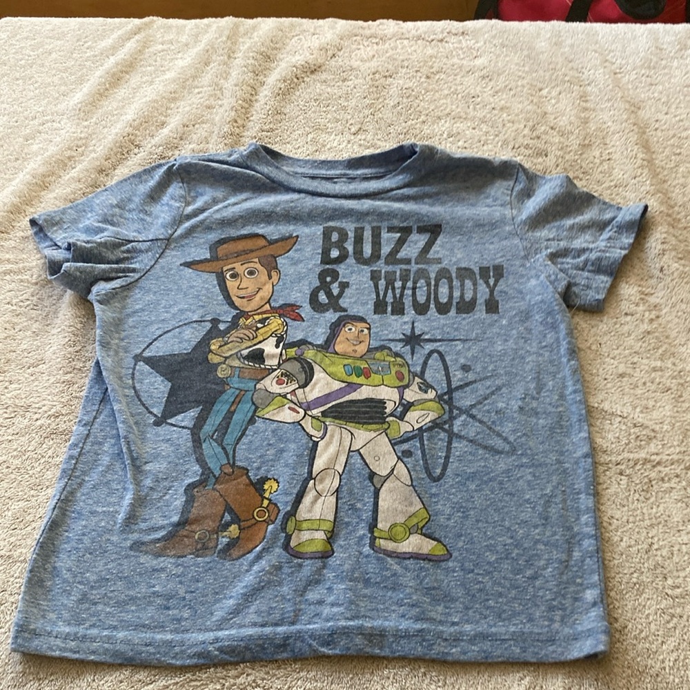 Blue Toy Story Buzz & Woody Graphic T-Shirt